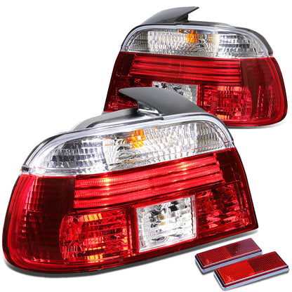FAROS TRASEROS 97-00 BMW 528I , 540I / 99-00 BMW M5 - RED / CLEAR