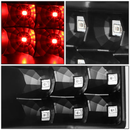 FAROS TRASEROS 04-08 FORD F-150 / LOBO - 3D - DUAL C-BAR LED - BLACK / CLEAR
