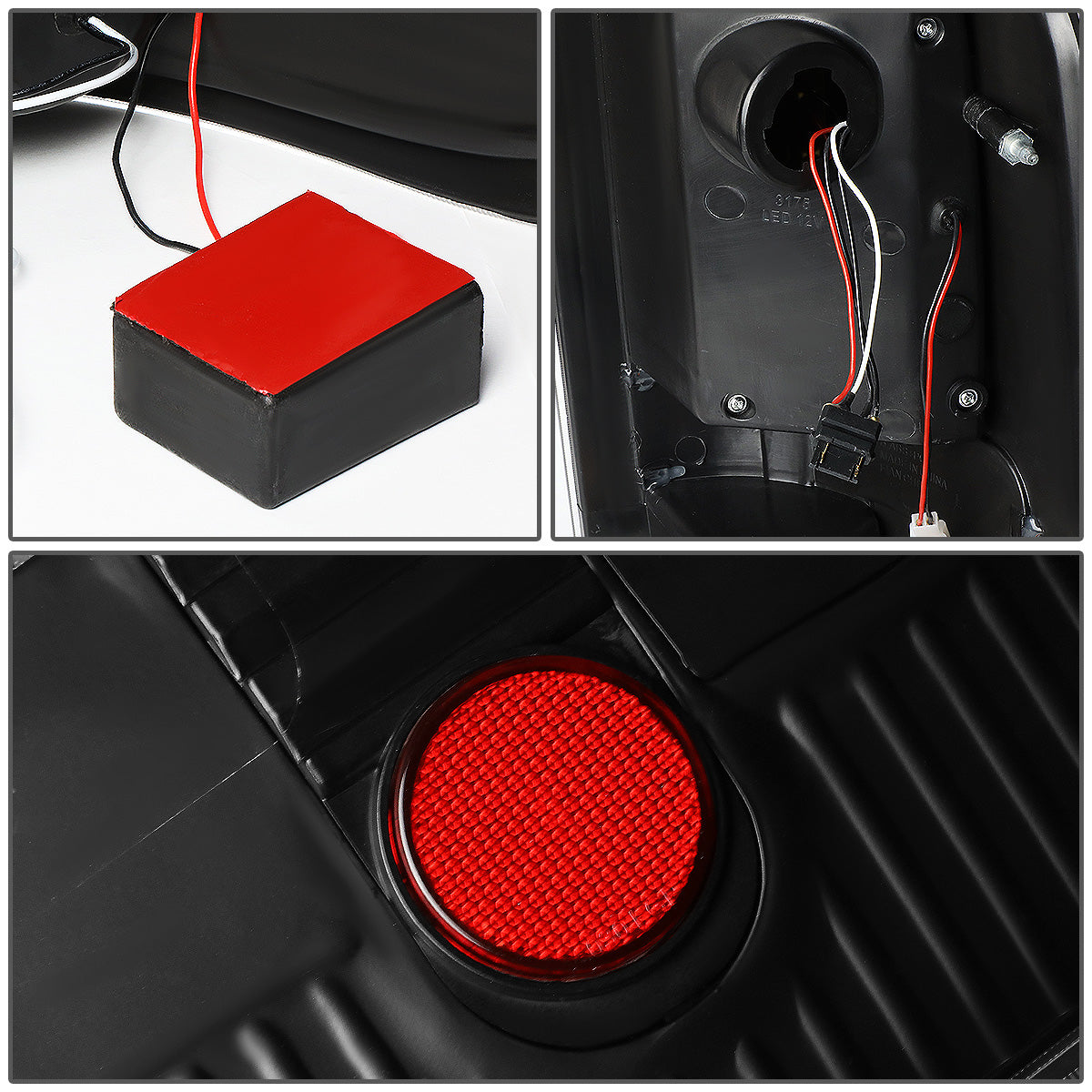 FAROS TRASEROS 04-08 FORD F-150 / LOBO - 3D - C-BAR LED - BLACK