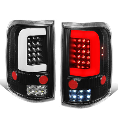 FAROS TRASEROS 04-08 FORD F-150 / LOBO - 3D - C-BAR LED - BLACK