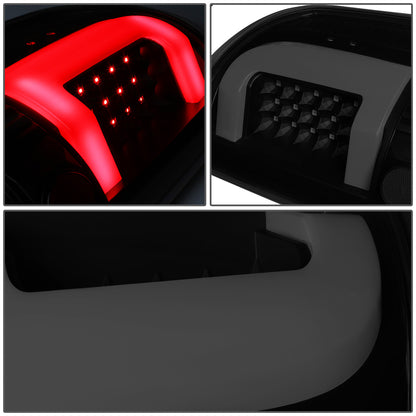 FAROS TRASEROS 04-08 FORD F-150 / LOBO - 3D - C-BAR LED - BLACK / SMOKE