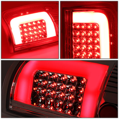 FAROS TRASEROS 04-08 FORD F-150 / LOBO - 3D - C-BAR LED - CHROME