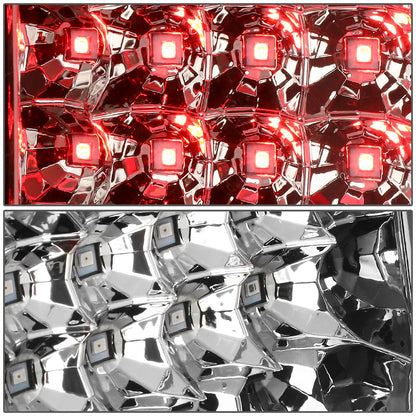 FAROS TRASEROS 04-08 FORD F-150 / LOBO - 3D - C-BAR LED - CHROME