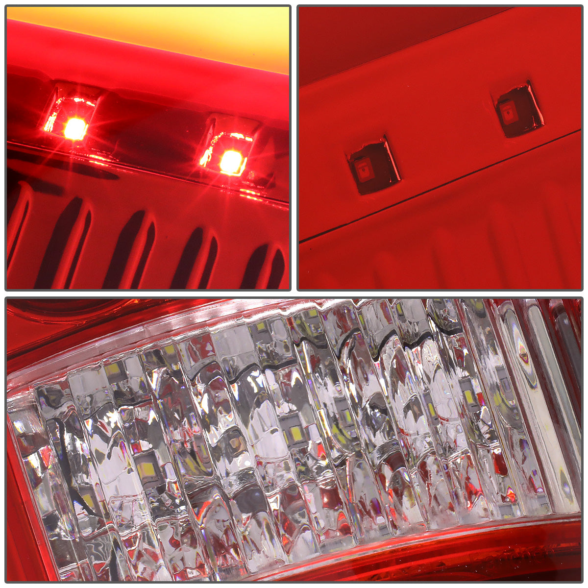 FAROS TRASEROS 04-08 FORD F-150 / LOBO - 3D - LED - RED