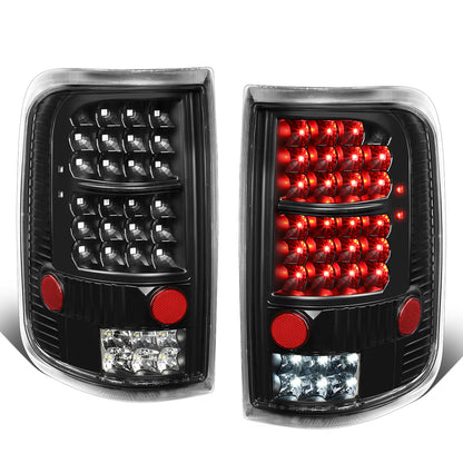 FAROS TRASEROS 04-08 FORD F-150 / LOBO - LED - BLACK / CLEAR