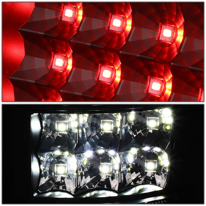 FAROS TRASEROS 04-08 FORD F-150 / LOBO - LED - BLACK / CLEAR