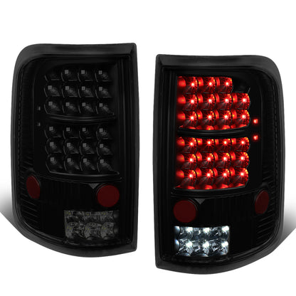 FAROS TRASEROS 04-08 FORD F-150 / LOBO - LED - BLACK / SMOKE