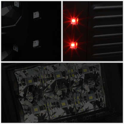 FAROS TRASEROS 04-08 FORD F-150 / LOBO - LED - BLACK / SMOKE