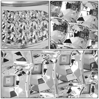 FAROS TRASEROS 04-08 FORD F-150 / LOBO - LED - CHROME / CLEAR
