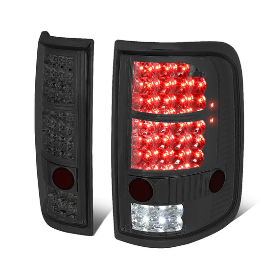 FAROS TRASEROS 04-08 FORD F-150 / LOBO - LED - CHROME / SMOKE