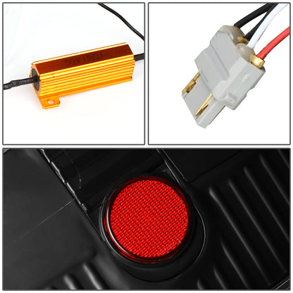 FAROS TRASEROS 04-08 FORD F-150 / LOBO - 3D - DUAL RED C-BAR LED - BLACK / CLEAR