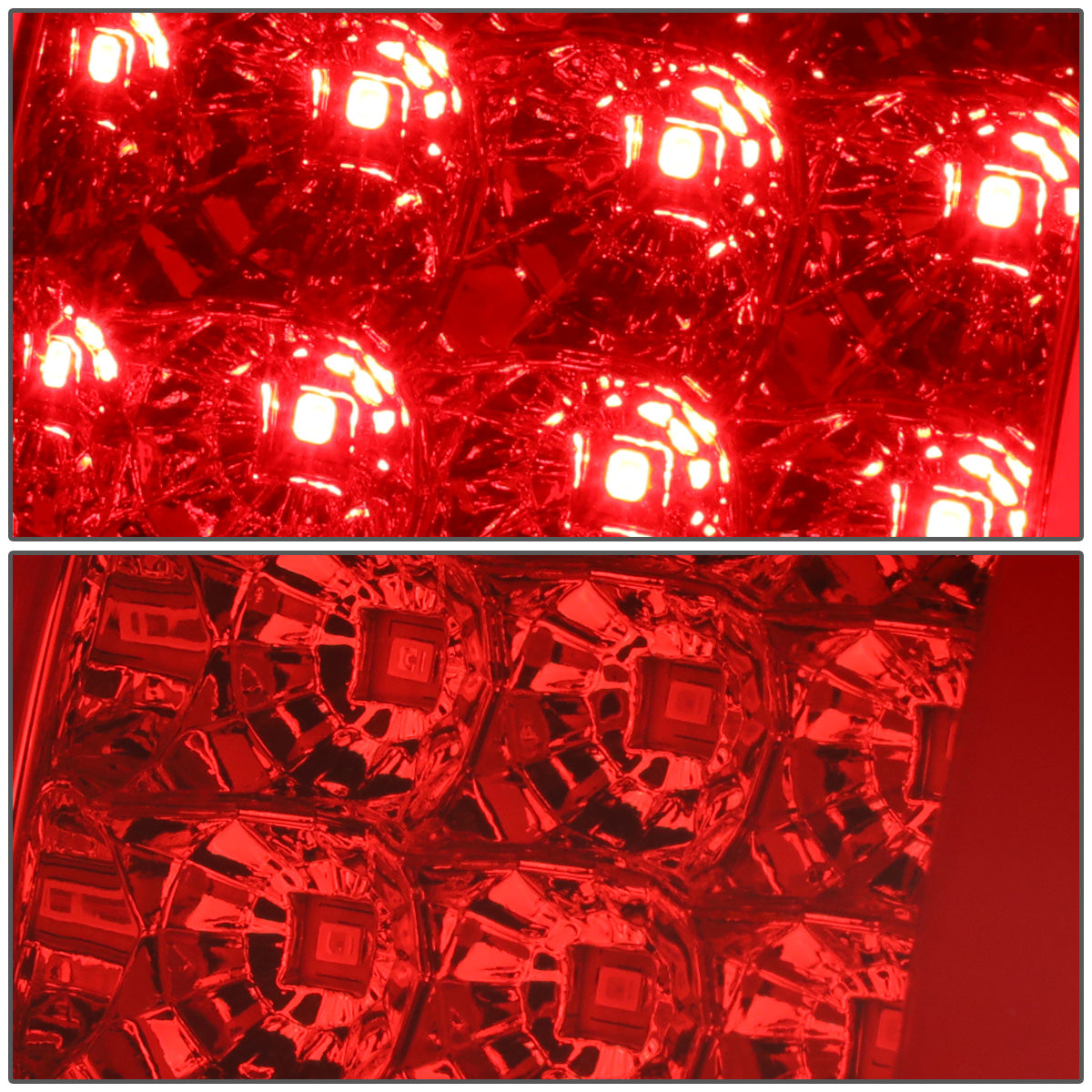FAROS TRASEROS 09-14 FORD F-150 - DUAL C-BAR - 3D - LED - CHROME / RED