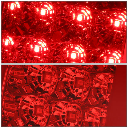 FAROS TRASEROS 09-14 FORD F-150 - DUAL C-BAR - 3D - LED - CHROME / RED