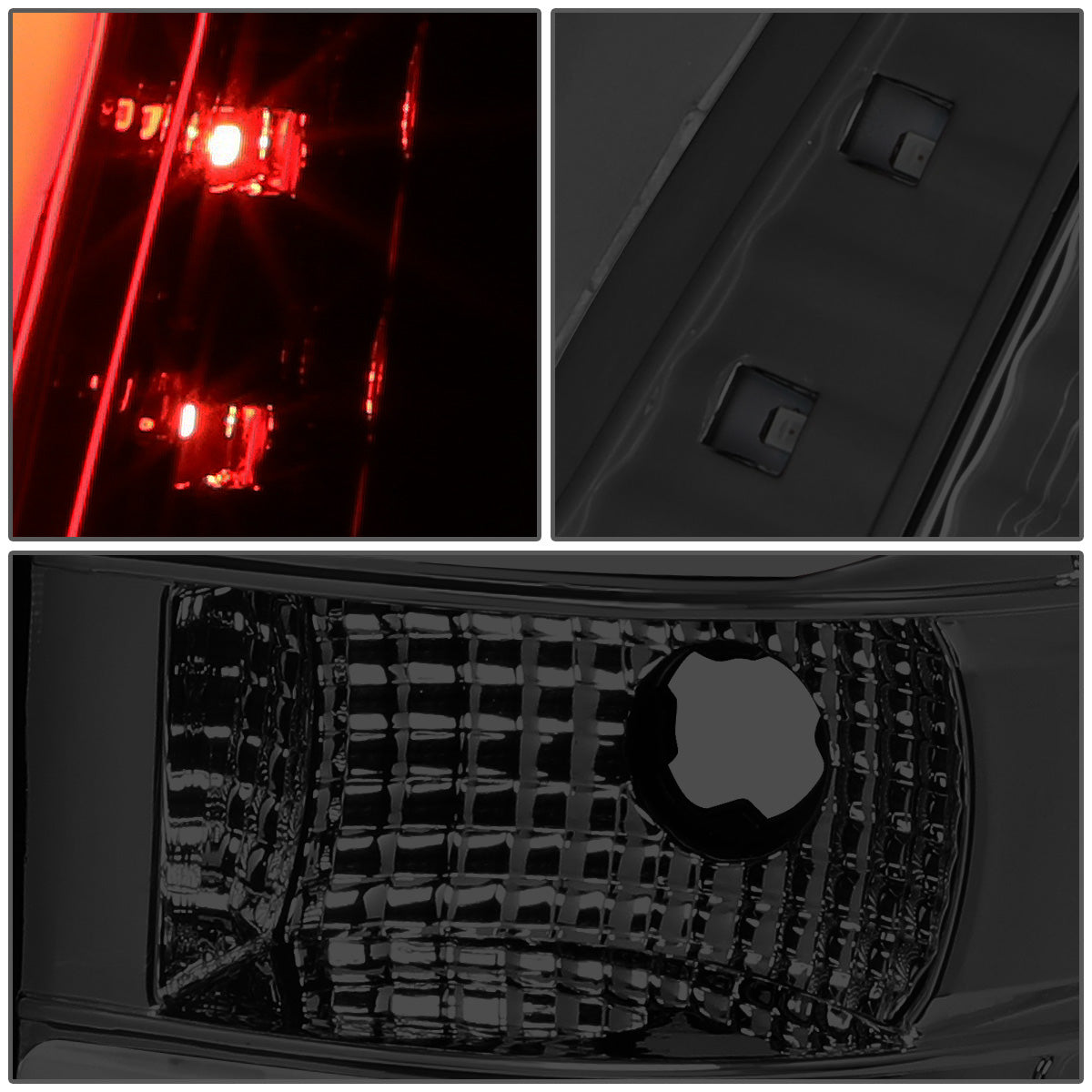 FAROS TRASEROS 09-14 FORD F-150 - DUAL C-BAR - 3D - LED - CHROME / SMOKE