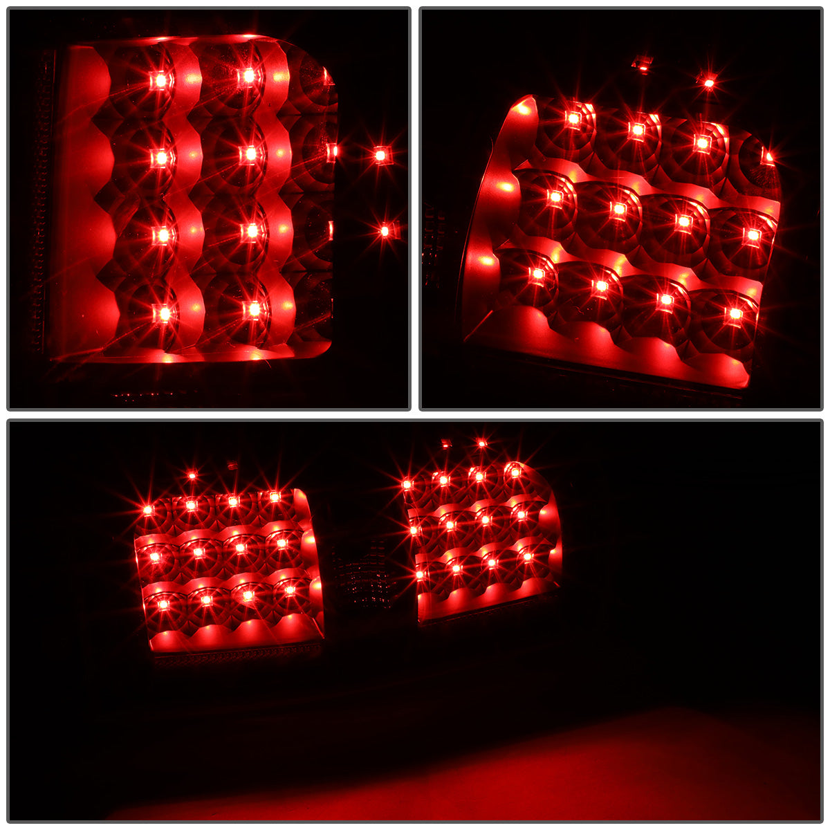 FAROS TRASEROS 09-14 FORD F-150 - FULL LED - LED - BLACK / CLEAR