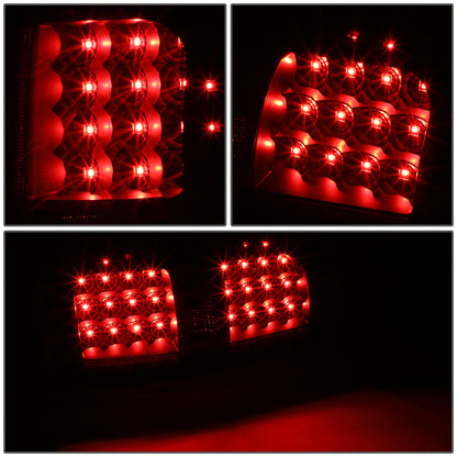FAROS TRASEROS 09-14 FORD F-150 - FULL LED - LED - BLACK / CLEAR