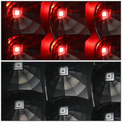 FAROS TRASEROS 09-14 FORD F-150 - FULL LED - LED - BLACK / CLEAR