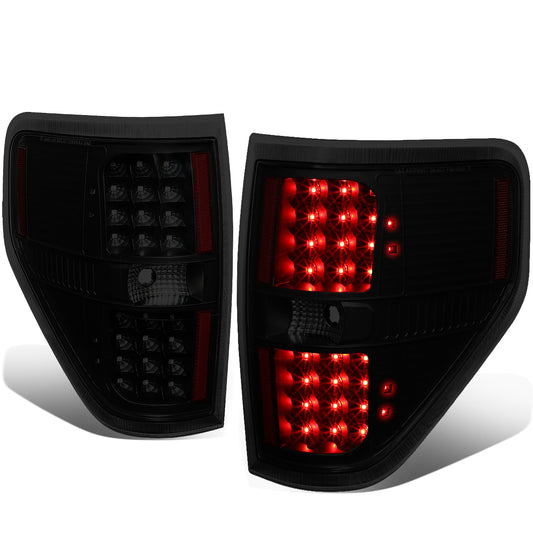 FAROS TRASEROS 09-14 FORD F-150 - FULL LED - LED - BLACK / SMOKE