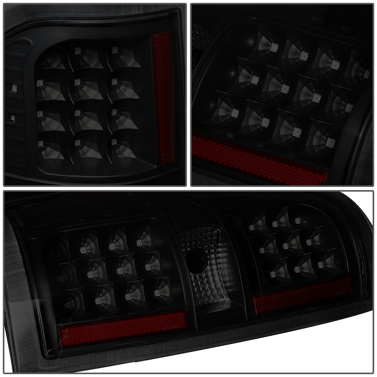 FAROS TRASEROS 09-14 FORD F-150 - FULL LED - LED - BLACK / SMOKE