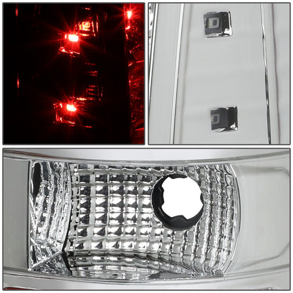 FAROS TRASEROS 09-14 FORD F-150 - FULL LED - LED - CHROME / CLEAR