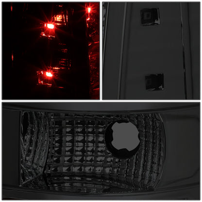 FAROS TRASEROS 09-14 FORD F-150 - FULL LED - LED - CHROME / SMOKE