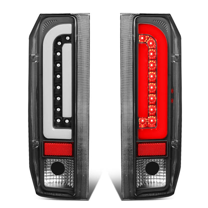 FAROS TRASEROS 90-96 FORD F-150 / 90-97 FORD F-250 / 90-97 FORD F-350 / 90-96 FORD BRONCO / 90-97 FORD F SUPER DUTY - FITS STYLESIDE MODELS ONLY - 3D - LED - BLACK / CLEAR