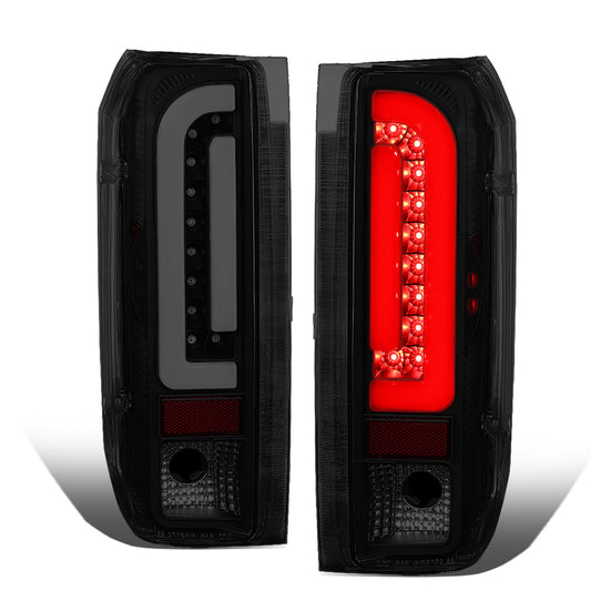 FAROS TRASEROS 90-96 FORD F-150 / 90-97 FORD F-250 / 90-97 FORD F-350 / 90-96 FORD BRONCO / 90-97 FORD F SUPER DUTY - FITS STYLESIDE MODELS ONLY - 3D - LED - BLACK / SMOKE