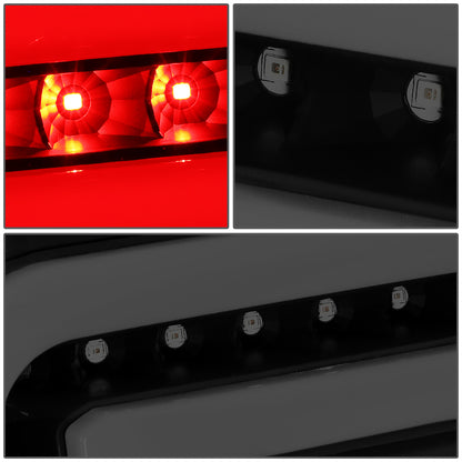 FAROS TRASEROS 90-96 FORD F-150 / 90-97 FORD F-250 / 90-97 FORD F-350 / 90-96 FORD BRONCO / 90-97 FORD F SUPER DUTY - FITS STYLESIDE MODELS ONLY - 3D - LED - BLACK / SMOKE