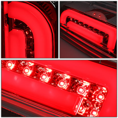 FAROS TRASEROS 90-96 FORD F-150 / 90-97 FORD F-250 / 90-97 FORD F-350 / 90-96 FORD BRONCO / 90-97 FORD F SUPER DUTY - FITS STYLESIDE MODELS ONLY - 3D - LED - CHROME / CLEAR