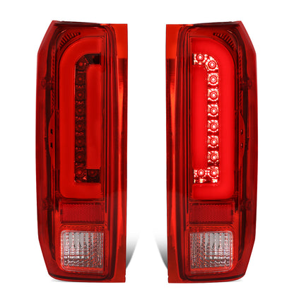 FAROS TRASEROS 90-96 FORD F-150 / 90-97 FORD F-250 / 90-97 FORD F-350 / 90-96 FORD BRONCO / 90-97 FORD F SUPER DUTY - FITS STYLESIDE MODELS ONLY - 3D - LED - CHROME / RED