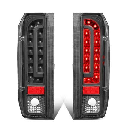 FAROS TRASEROS 90-96 FORD F-150 / 90-97 FORD F-250 / 90-97 FORD F-350 / 90-96 FORD BRONCO / 90-97 FORD F SUPER DUTY - FITS STYLESIDE MODELS ONLY - LED - BLACK / CLEAR