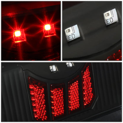 FAROS TRASEROS 90-96 FORD F-150 / 90-97 FORD F-250 / 90-97 FORD F-350 / 90-96 FORD BRONCO / 90-97 FORD F SUPER DUTY - FITS STYLESIDE MODELS ONLY - LED - BLACK / CLEAR