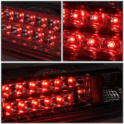 FAROS TRASEROS 90-96 FORD F-150 / 90-97 FORD F-250 / 90-97 FORD F-350 / 90-96 FORD BRONCO / 90-97 FORD F SUPER DUTY - FITS STYLESIDE MODELS ONLY - LED - CHROME / SMOKE
