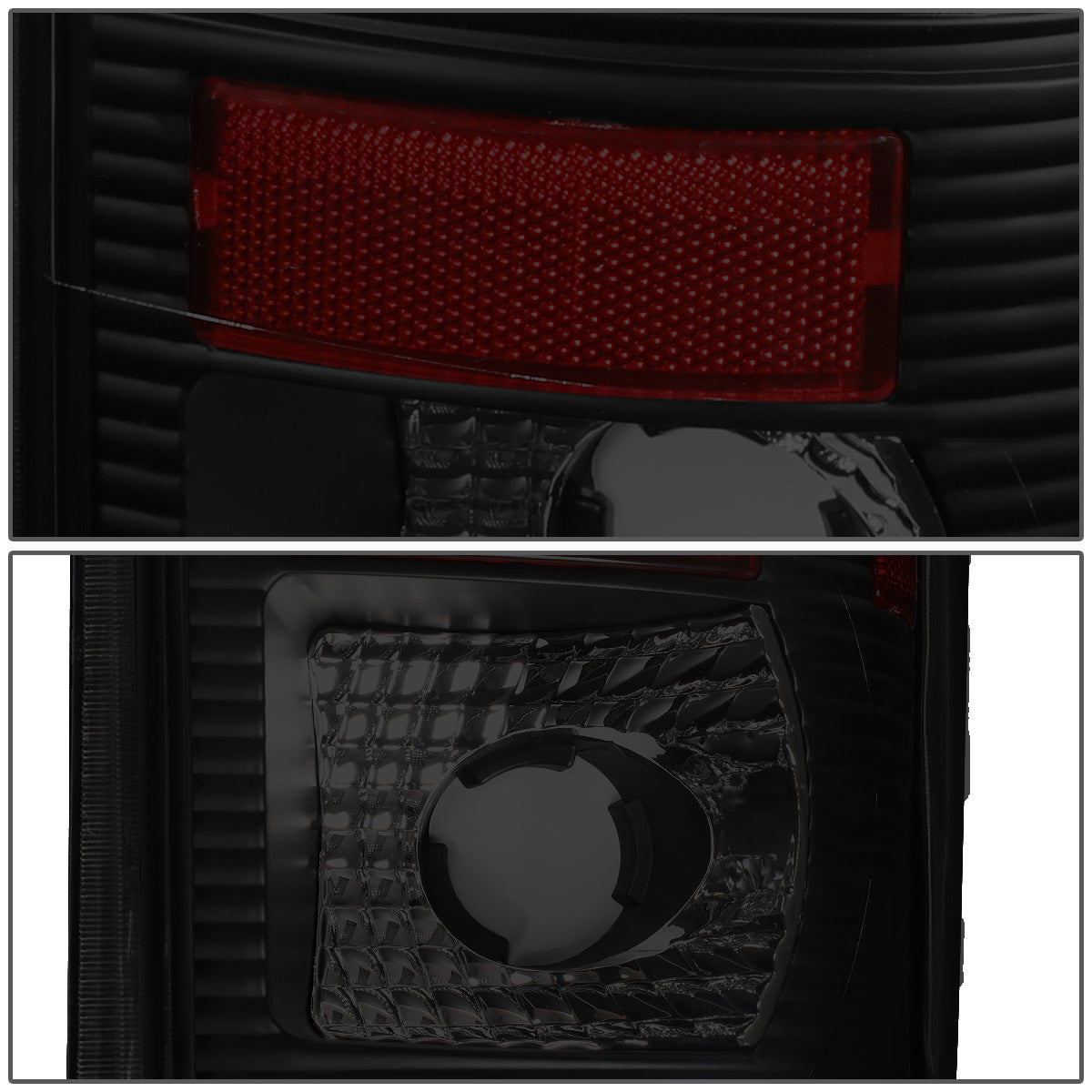 FAROS TRASEROS 08-16 FORD F-250, F-350, F-450, F-550 - SUPER DUTY / 09-16 FORD F-350, F-450 / 15-16 FORD F-550 - L-BAR - 3D - LED - BLACK / SMOKE