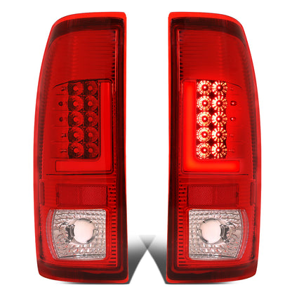 FAROS TRASEROS 08-16 FORD F-250, F-350, F-450, F-550 - SUPER DUTY / 09-16 FORD F-350, F-450 / 15-16 FORD F-550 - L-BAR - 3D - LED - CHROME / CLEAR