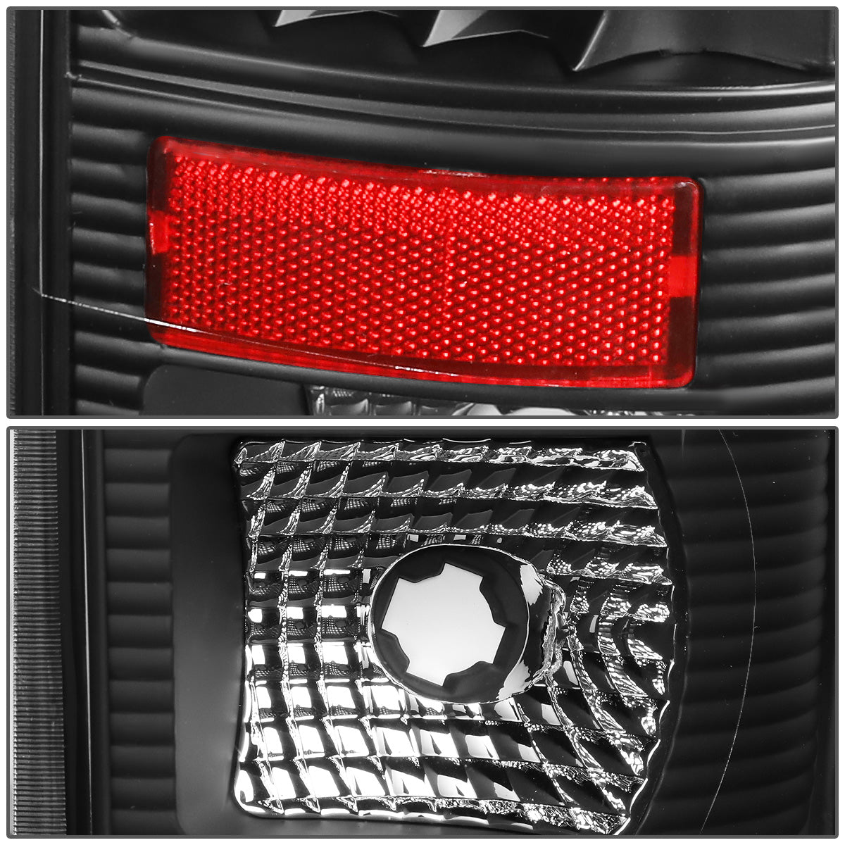 FAROS TRASEROS 08-16 FORD F-250, F-350, F-450, F-550 - SUPER DUTY / 09-16 FORD F-350, F-450 / 15-16 FORD F-550 - LED - BLACK / CLEAR