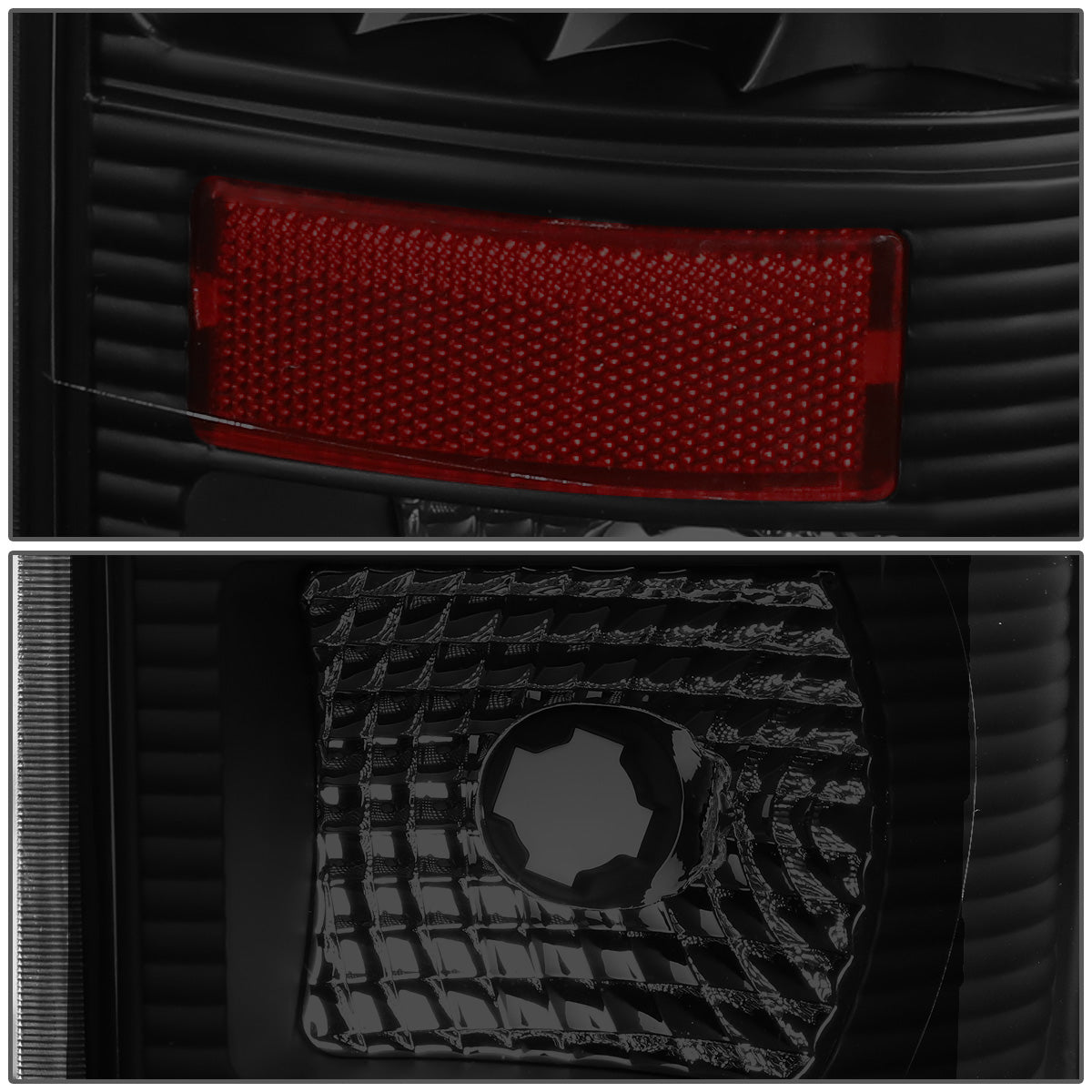 FAROS TRASEROS 08-16 FORD F-250, F-350, F-450, F-550 - SUPER DUTY / 09-16 FORD F-350, F-450 / 15-16 FORD F-550 - LED - BLACK / SMOKE
