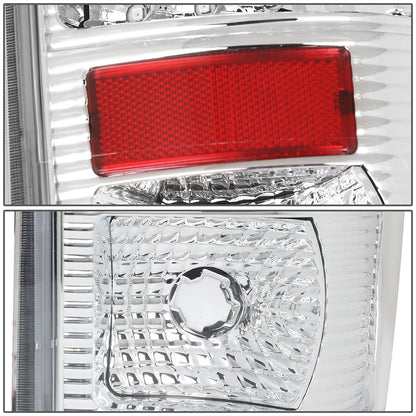 FAROS TRASEROS 08-16 FORD F-250, F-350, F-450, F-550 - SUPER DUTY / 09-16 FORD F-350, F-450 / 15-16 FORD F-550 - LED - CHROME / CLEAR