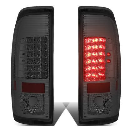 FAROS TRASEROS 08-16 FORD F-250, F-350, F-450, F-550 - SUPER DUTY / 09-16 FORD F-350, F-450 / 15-16 FORD F-550 - LED - CHROME / SMOKE