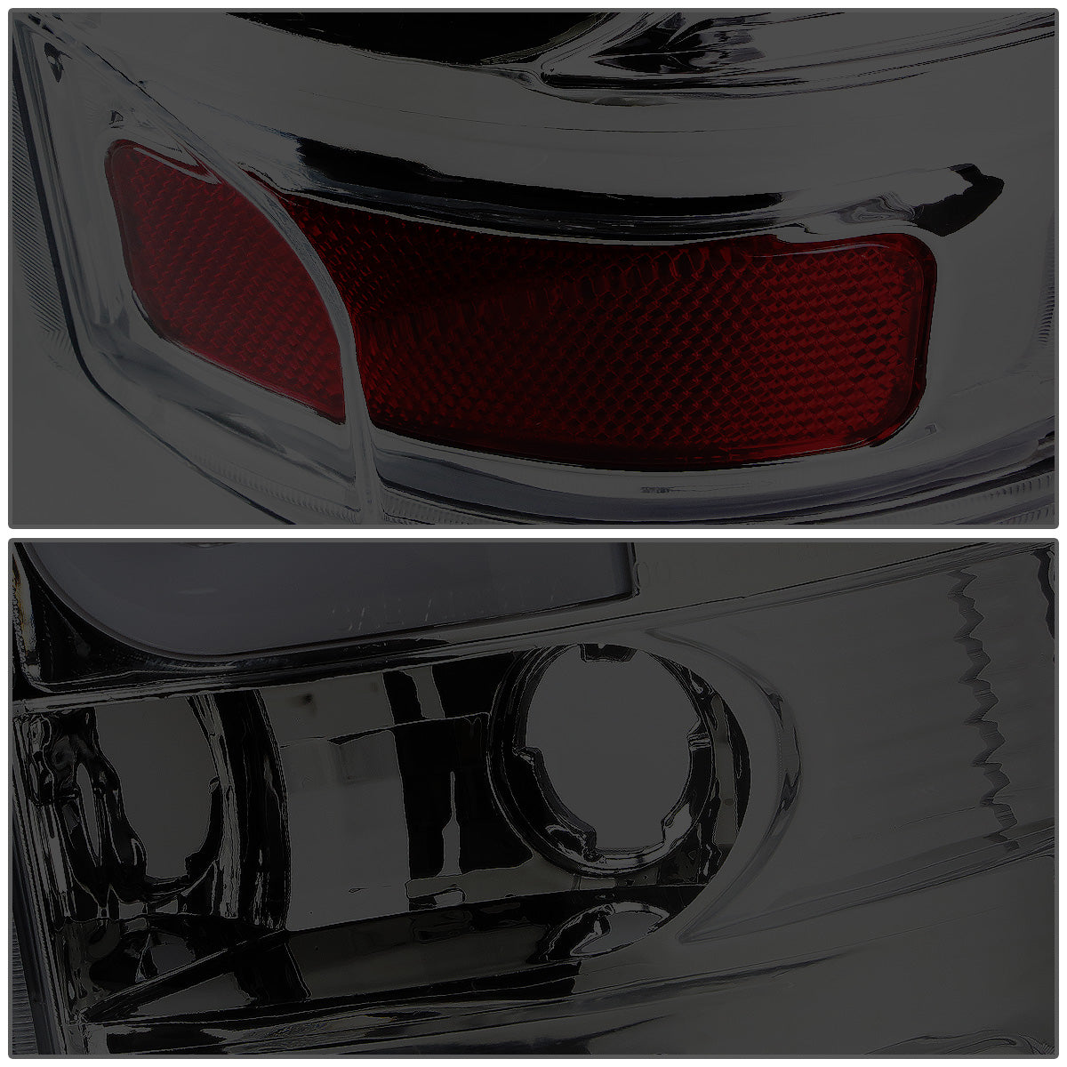 FAROS TRASEROS 00-06 CHEVY TAHOE , CHEVY SUBURBAN 1500 , 2500 , GMC YUKON , YUKON XL 1500 , 2500 - C-BAR - 3D - U-HALO LED - FITS LIFT DOOR MODELS ONLY , DOES NOT FIT BARN DOOR MODELS - CHROME / SMOKE