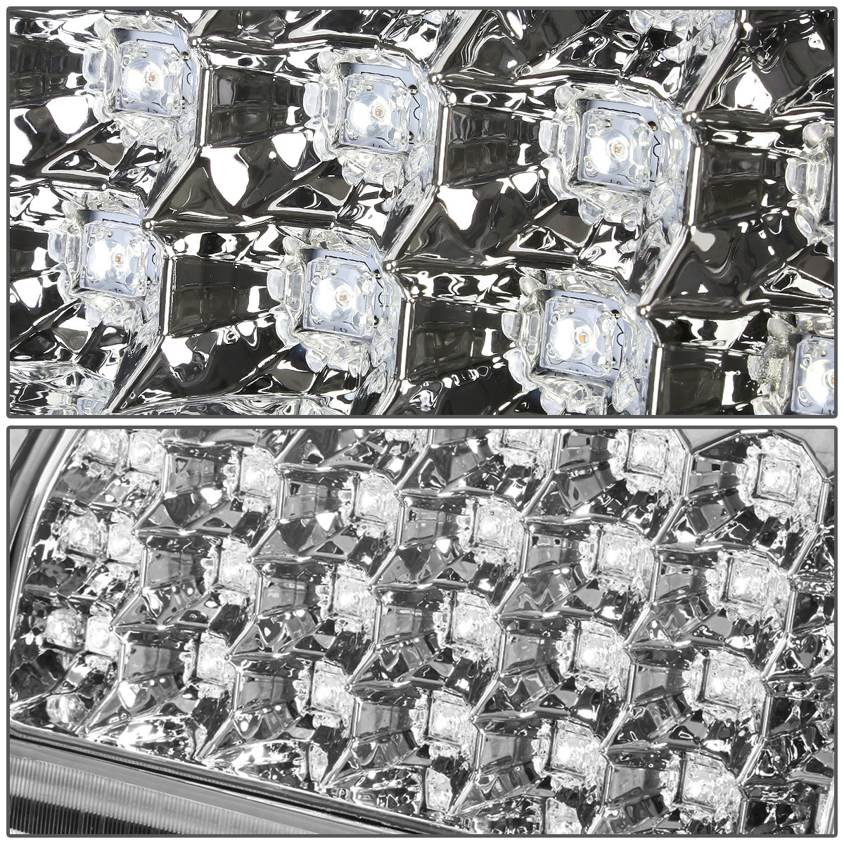 FAROS TRASEROS 00-06 CHEVY TAHOE , CHEVY SUBURBAN 1500 , 2500 , GMC YUKON , YUKON XL 1500 , 2500 - LED - FITS LIFT DOOR MODELS ONLY , DOES NOT FIT BARN DOOR MODELS - CHROME / CLEAR