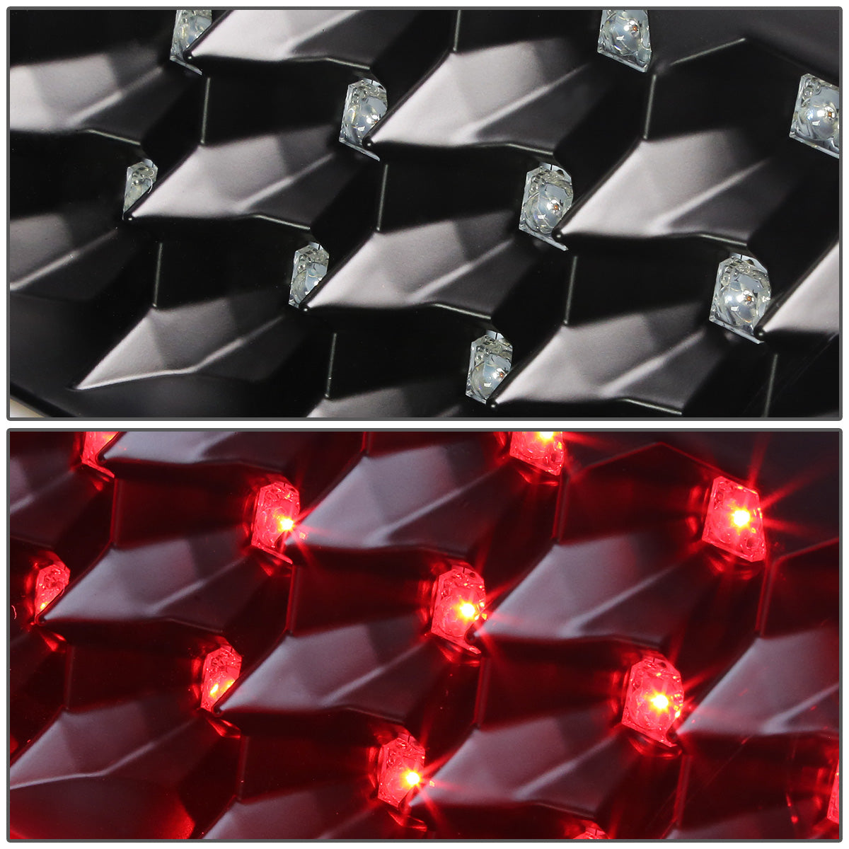 FAROS TRASEROS 00-06 CHEVY TAHOE , CHEVY SUBURBAN 1500 , 2500 , GMC YUKON , YUKON XL 1500 , 2500 - RED C-BAR - 3D - U-HALO LED - FITS LIFT DOOR MODELS ONLY , DOES NOT FIT BARN DOOR MODELS - BLACK / CLEAR