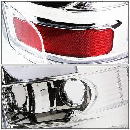 FAROS TRASEROS 00-06 CHEVY TAHOE , CHEVY SUBURBAN 1500 , 2500 , GMC YUKON , YUKON XL 1500 , 2500 - RED C-BAR - 3D - U-HALO LED - FITS LIFT DOOR MODELS ONLY , DOES NOT FIT BARN DOOR MODELS - CHROME / CLEAR
