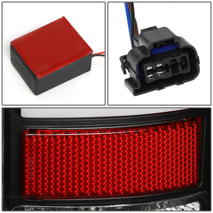 FAROS TRASEROS 07-13 GMC SIERRA 1500 - 07-14 GMC SIERRA 2500HD 3500HD - DOES NOT FIT DUALLY MODELS, DOES NOT FIT DENALI MODELS, DOES NOT FIT MODELS WITH 921 BACKUP BULB MODELS - 3D - LED - BLACK / CLEAR