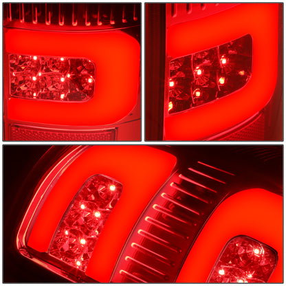 FAROS TRASEROS 07-13 GMC SIERRA 1500 - 07-14 GMC SIERRA 2500HD 3500HD - DOES NOT FIT DUALLY MODELS, DOES NOT FIT DENALI MODELS, DOES NOT FIT MODELS WITH 921 BACKUP BULB MODELS - 3D - LED - CHROME / RED