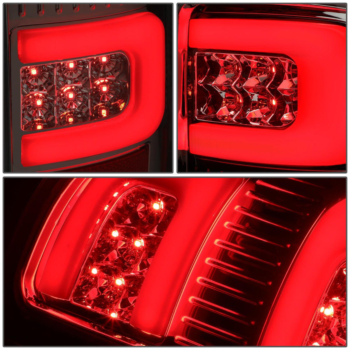 FAROS TRASEROS 07-13 GMC SIERRA 1500 - 07-14 GMC SIERRA 2500HD 3500HD - DOES NOT FIT DUALLY MODELS, DOES NOT FIT DENALI MODELS, DOES NOT FIT MODELS WITH 921 BACKUP BULB MODELS - 3D - LED - CHROME / SMOKE