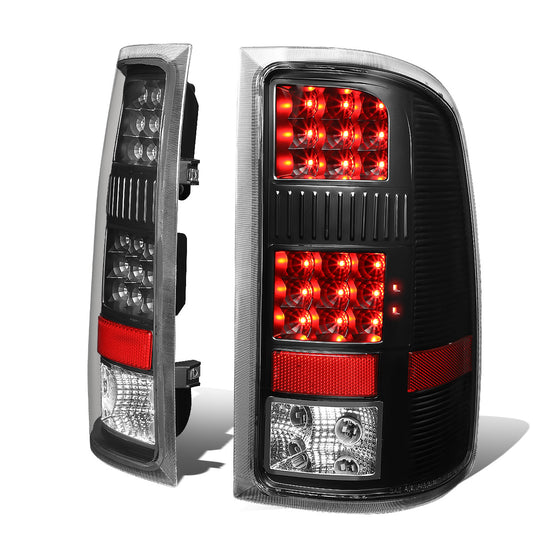FAROS TRASEROS 07-13 GMC SIERRA 1500 - 07-14 GMC SIERRA 2500HD 3500HD - DOES NOT FIT DUALLY MODELS, DOES NOT FIT DENALI MODELS, DOES NOT FIT MODELS WITH 921 BACKUP BULB MODELS - LED - BLACK / CLEAR