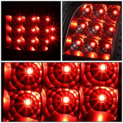 FAROS TRASEROS 07-13 GMC SIERRA 1500 - 07-14 GMC SIERRA 2500HD 3500HD - DOES NOT FIT DUALLY MODELS, DOES NOT FIT DENALI MODELS, DOES NOT FIT MODELS WITH 921 BACKUP BULB MODELS - LED - BLACK / CLEAR