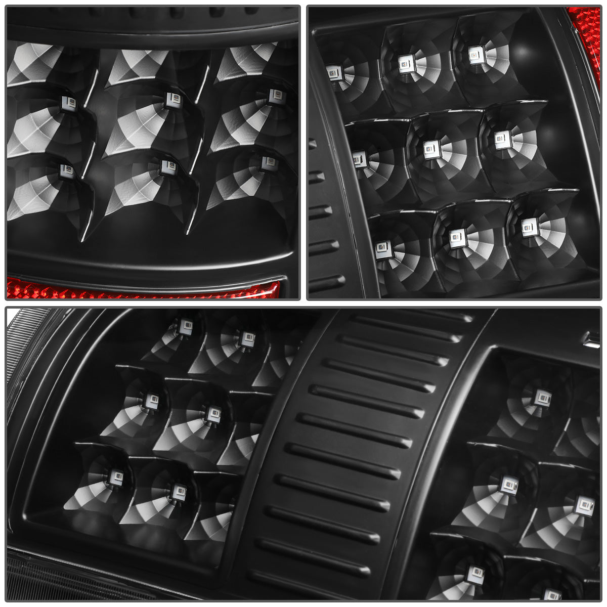 FAROS TRASEROS 07-13 GMC SIERRA 1500 - 07-14 GMC SIERRA 2500HD 3500HD - DOES NOT FIT DUALLY MODELS, DOES NOT FIT DENALI MODELS, DOES NOT FIT MODELS WITH 921 BACKUP BULB MODELS - LED - BLACK / CLEAR