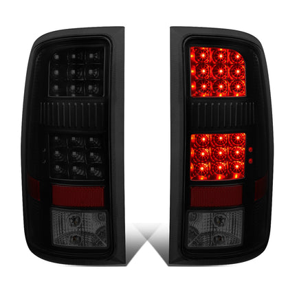 FAROS TRASEROS 07-13 GMC SIERRA 1500 - 07-14 GMC SIERRA 2500HD 3500HD - DOES NOT FIT DUALLY MODELS, DOES NOT FIT DENALI MODELS, DOES NOT FIT MODELS WITH 921 BACKUP BULB MODELS - LED - BLACK / SMOKE